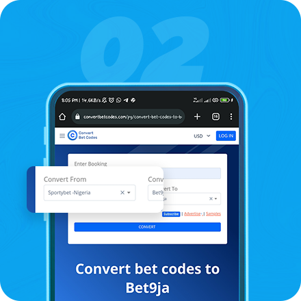 convert betting codes to Bongobongo